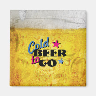 Koud bier om te gaan magneet