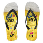 Koud bier om 😉 🍺 te gaan teenslippers (Voetbed)