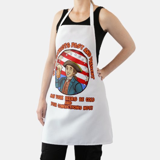Koud bier op 4 juli schort (Insitu)