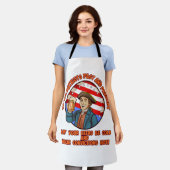 Koud bier op 4 juli schort (Gedragen)