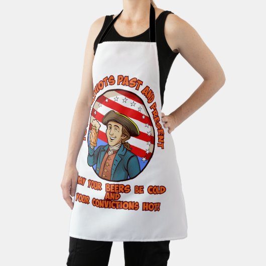 Koud bier op 4 juli schort (Insitu)