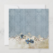 Koud Blauw Winter Dag Vrijgezellenfeest Kaart (Achterkant)