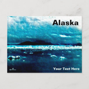 Koud blauw Zee Aankondigingskaart