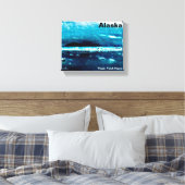 Koud blauw Zee Canvas Afdruk (Insitu (Slaapkamer))