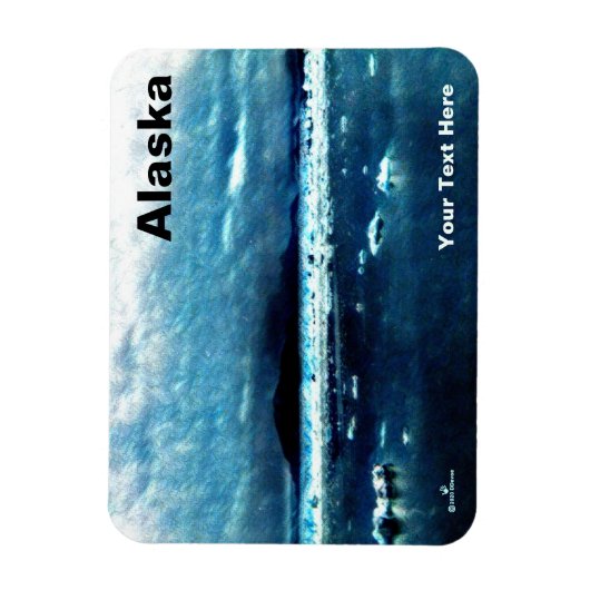 Koud blauw Zee Magneet (Verticaal)