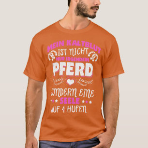 Koud bloed paard ruiter gezegden t-shirt