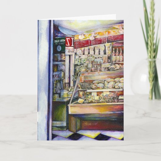 Koud Brew in een Hot Deli Feestdagen Kaart (Voorkant)