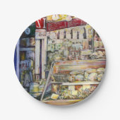 Koud Brew in een Hot Deli Papieren Bordje (Voorkant)