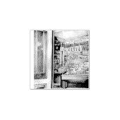 Koud Brew in een Hot Deli Rubberstempel (Afrduk)