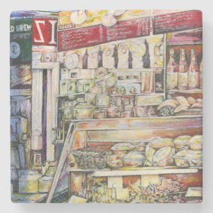 Koud Brew in een Hot Deli Stenen Onderzetter