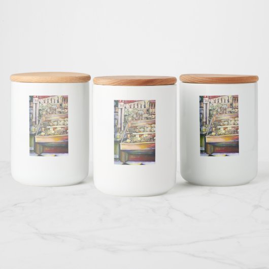 Koud Brew in een Hot Deli Voedselcontainer Etiket (Flessen)