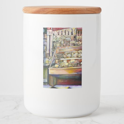 Koud Brew in een Hot Deli Voedselcontainer Etiket (Voorkant)