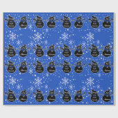 Koud Buiten Donkerblauw inpakpapier (Vlak)