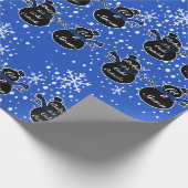 Koud Buiten Donkerblauw inpakpapier (Hoek)