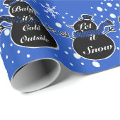 Koud Buiten Donkerblauw inpakpapier (Rol Hoek)