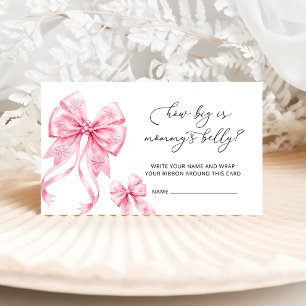 Koud Buiten Hoe groot is mama's buik roze Informatiekaartje