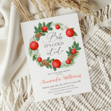 Koud Buiten Kerst Krans Winter Baby shower