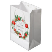 Koud Buiten Kerst Krans Winter Baby shower Medium Cadeauzakje (Voorkant Gekanteld)