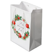 Koud Buiten Kerst Krans Winter Baby shower Medium Cadeauzakje (Achterkant Gekanteld)