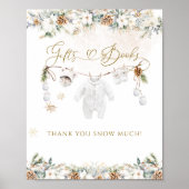 Koud Buiten Kleding Lijn Baby shower Gift Poster (Voorkant)