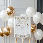 Koud Buiten Kleding Line Baby shower Welkom Poster