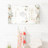 Koud Buiten Kleding Line Baby shower Welkom Spandoek (Insitu)