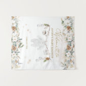 Koud Buiten Kleding Line Baby shower Welkom Wandkleed (Voorkant (horizontaal))