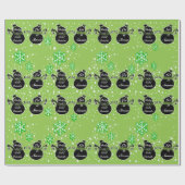 Koud Buiten Licht-Groen inpakpapier (Vlak)