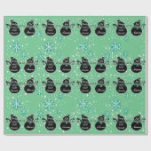 Koud Buiten Mint Groen inpakpapier (Vlak)