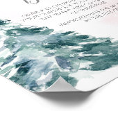 Koud Buiten Roze Winter Zeg geen Baby Poster (Hoek)