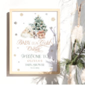 Koud Buiten Schattige Polar Beer Baby shower Welko Poster