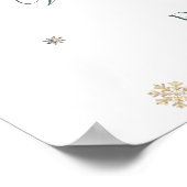 Koud Buiten Schattige Polar Beer Baby shower Welko Poster (Hoek)