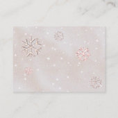 Koud Buiten Strass Glitter Luier Raffle Meisje Informatiekaartje (Achterkant)