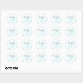 Koud Buiten Strass Glitter Winter Baby shower Ronde Sticker (Vel)