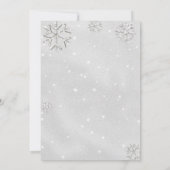 Koud Buiten Strass Stenen Glitter Boy Baby shower Kaart (Achterkant)