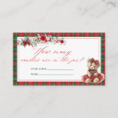 Koud buiten teddybeer hoeveel Snoepjes Informatiekaartje (Voorkant)