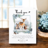 Koud Buiten Winter Bos Dieren Dank u Bedankkaart