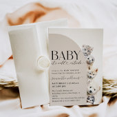 Koud Buiten Winter Dieren Baby shower Kaart