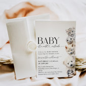 Koud Buiten Winter Dieren Baby shower Kaart
