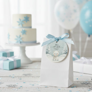 Koud Buiten Winter Geslacht Neutrale Baby Shower Bedankjes Labels