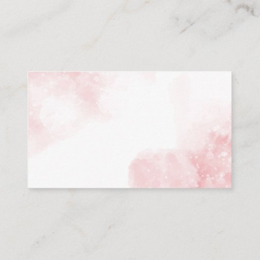 Koud Buiten Winter Roze Bow Luier Raffle Informatiekaartje (Achterkant)