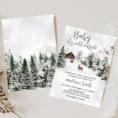 Koud Buiten Winter Wonderland Baby shower Kaart