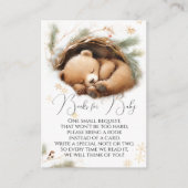 Koud Buiten Woodland Beer Winter Baby Boeken Informatiekaartje (Voorkant)