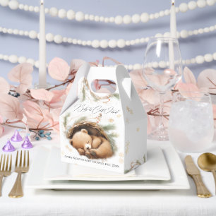 Koud Buiten Woodland Beer Winter Baby shower Bedankdoosjes