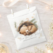Koud Buiten Woodland Beer Winter Baby shower Bedankzakje (Geknipt)