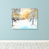 Koud Canvas Afdruk (Insitu (Houten vloer))
