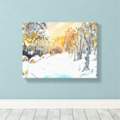 Koud Canvas Afdruk (Insitu (Houten vloer))