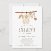 Koud Genderneutraal Baby shower per post Kaart (Voorkant)