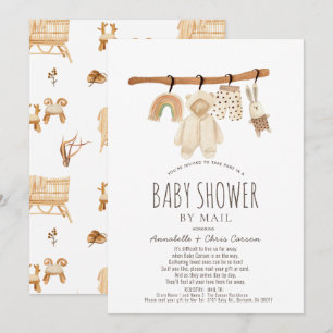 Koud Genderneutraal Baby shower per post Kaart