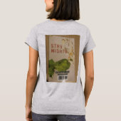 Koud geperst en enkel gebroken poëzie T-shirt (Achterkant)